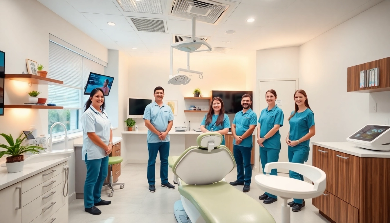 Bright, clean Ventura Bright Dental clinic interior with friendly staff providing dental care